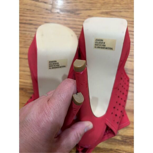 Just Fab Sexy Platform Jesadora Heeled Stiletto Shoes Red color Size 8.5 NEW. No - Picture 10 of 10